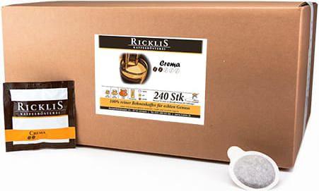 Actual product image RickliS Kaffeerösterei Crema (240 x Port.)