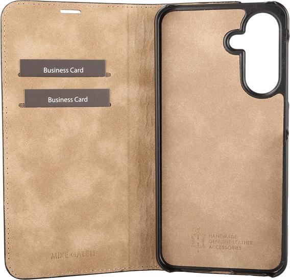 Actual product image Mike Galeli Book-Cover Echtleder Marc rain forest (Samsung Galaxy A56)