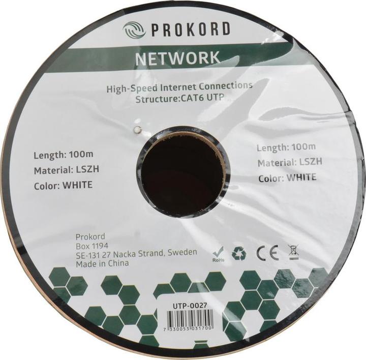 Produktbild Prokord UTP-0106 (U/UTP, CAT6a, 100 m)
