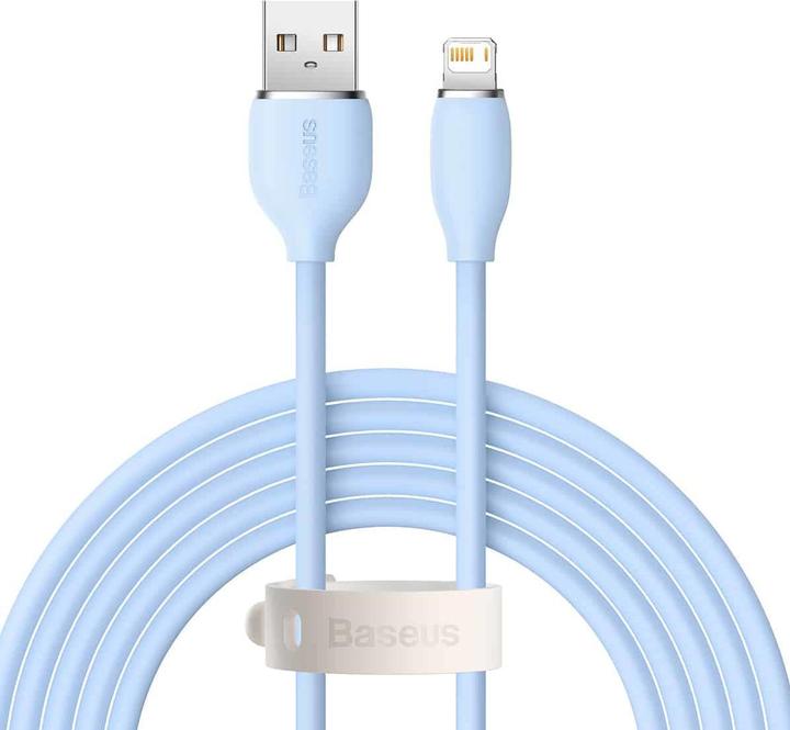 Produktbild Baseus Jelly Liquid Silica Gel Fast Charging Data Cable USB to iP 2.4A 2m Blue (2 m)