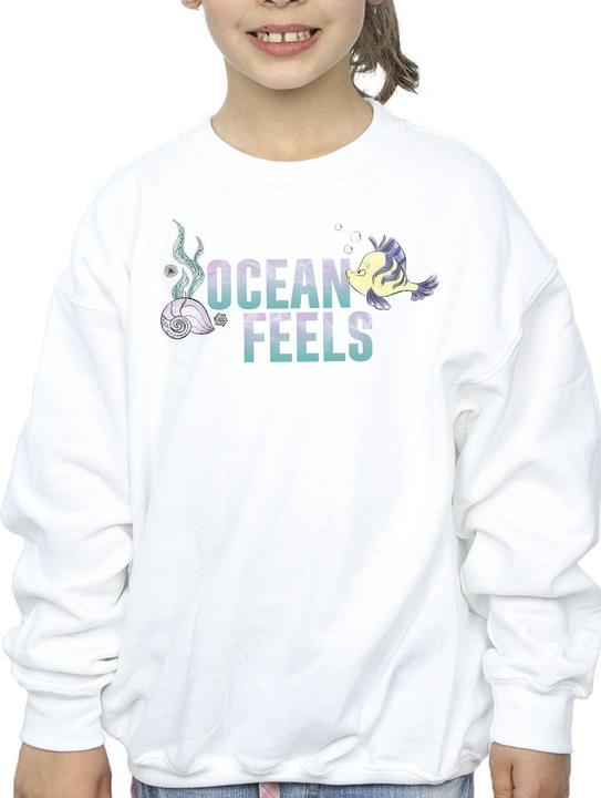 Actual product image Disney Girls The Little Mermaid Ocean Sweatshirt (152, 158)