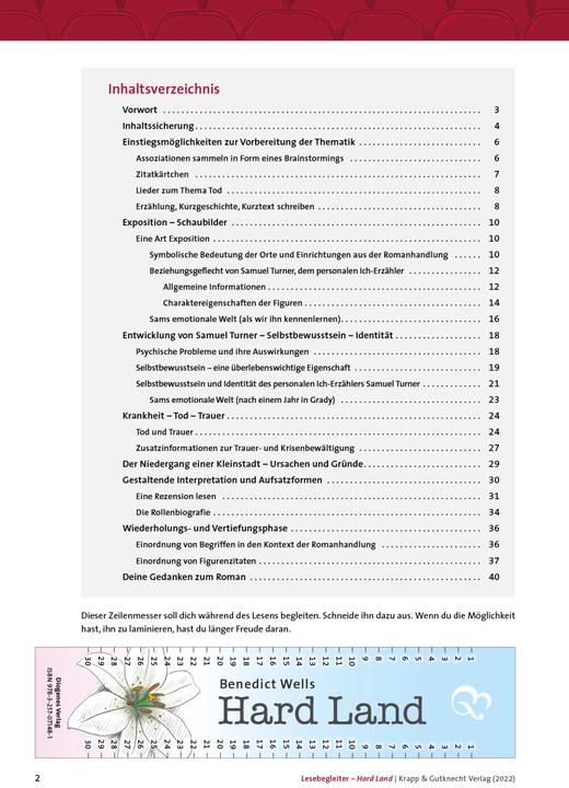 Produktbild Hard Land - Lesebegleiter (Deutsch, Gesine Heddrich, Regine Becker, Christian Sobeck, 2022)