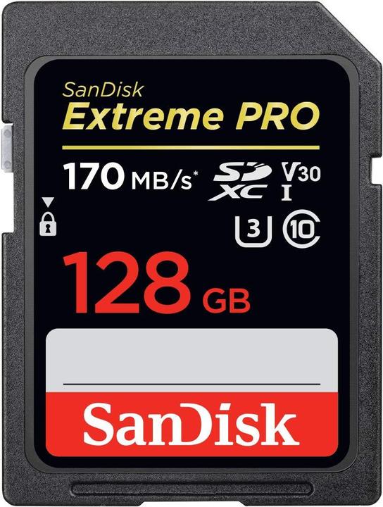 Produktbild SanDisk Extreme Pro (128 GB, SDXC, U3, UHS-I)