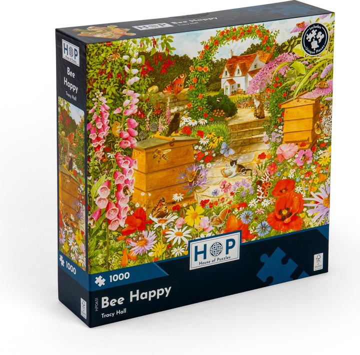 Produktbild The House of Puzzles Puzzle 1000 pieces Bee Happy (1000 Teile)
