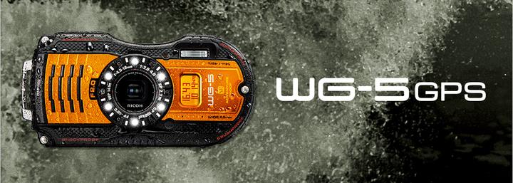 Actual product image RICOH WG 5 GPS, waterproof up to 14m (16 Mpx, 1/2,3'')