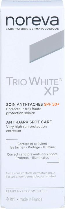 Actual product image Noreva TRIO WHITE XP 50+ (Suntan cream, SPF 50, 40 ml, 64 g)