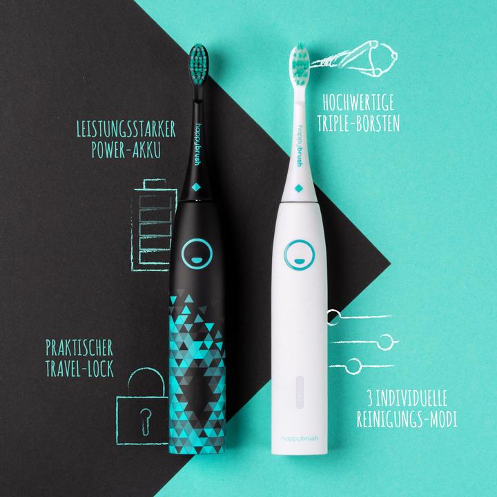 Immagine prodotto happybrush StarterKit Schall Vibe 3 (Spazzolino sonico)