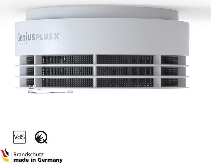 Actual product image Hekatron Genius Plus X 10-year smoke alarm device
