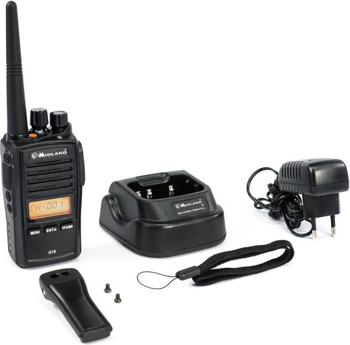 Actual product image Midland PMR handheld radio G18 C1145 (10 km)