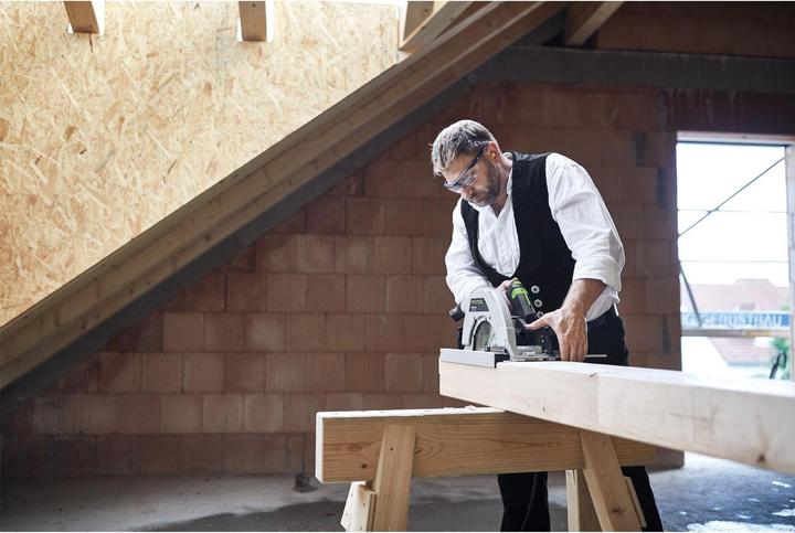 Actual product image Festool HK 85 EB-Plus-FS Pendelkapzaagmachine incl. geleiderail in systainer - 1900W - 230mm