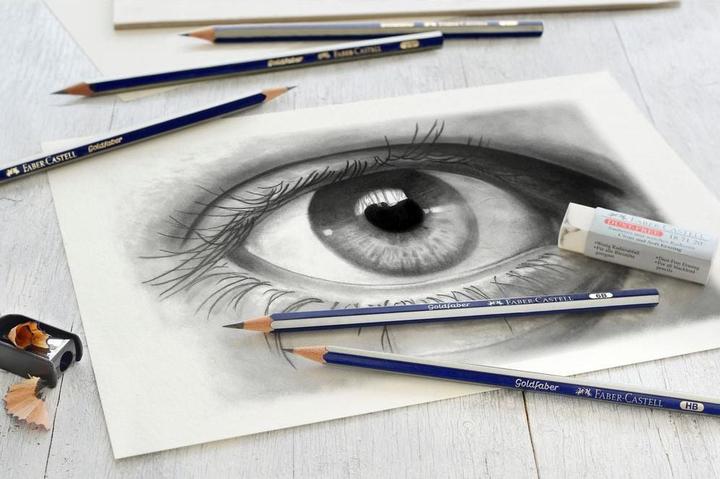 Actual product image Faber-Castell GOLDFABER - pencil drawing set (2H, 6 x)