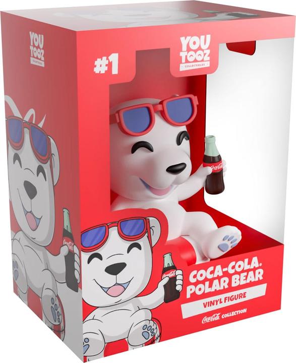 Actual product image Youtooz Coca-Cola vinyl figure Coca-Cola Polar Bear 8 cm