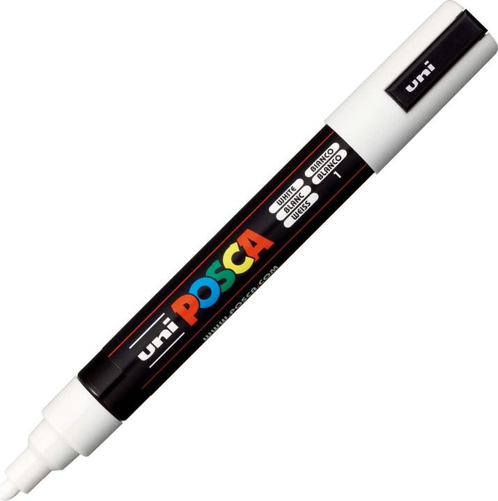 Immagine prodotto Posca Marchio PC-5M a punta tonda (Bianco, 2.50 mm, 1 x)