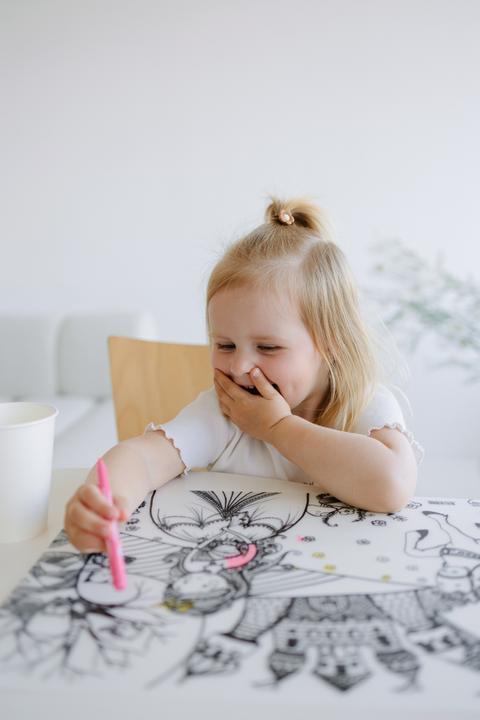 Immagine prodotto Funny Mat Tappeto da colorare lavabile Il principe e la principessa (48 x 33,5 cm)