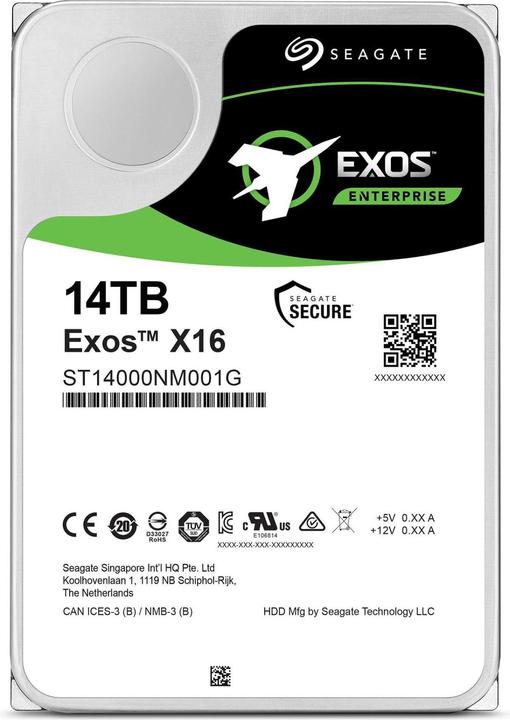 Seagate Exos X16 (14 TB, 3.5", CMR)