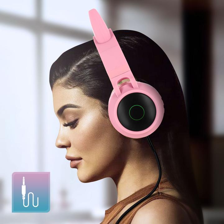 Image du produit Avizar Oreilles de chat Casque Bluetooth