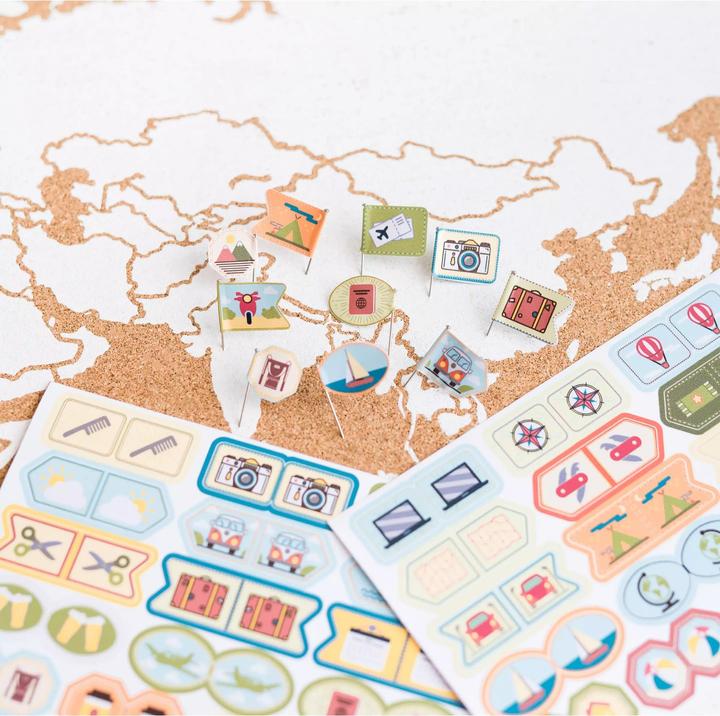 Actual product image Miss wood Sticker Set - Travelling the World