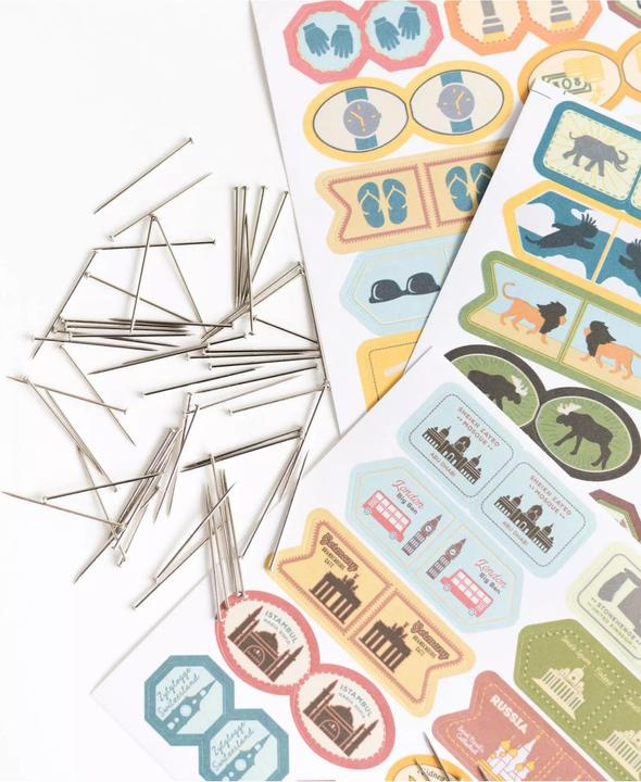 Actual product image Miss wood Sticker Set - Travelling the World