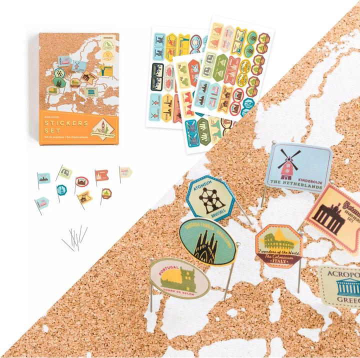 Image du produit Miss wood Sticker Set - Monuments of the World