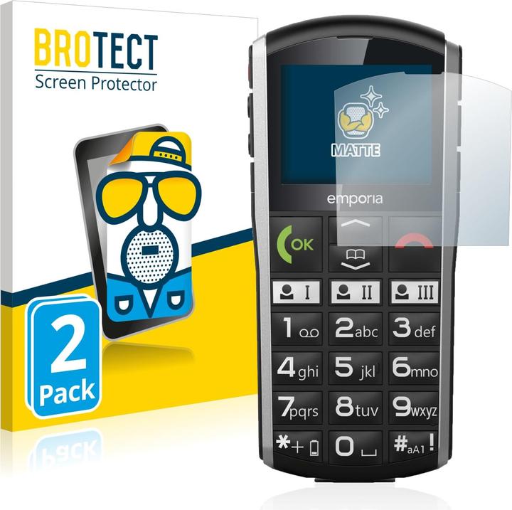 Actual product image BROTECT Anti-glare screen protector matt (2 Piece, Emporia Simplicity)