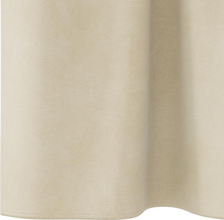 Produktbild VidaXL Verdunkelungsvorhänge mit Schlaufen 2 Stück Creme Samt (140 x 260 cm)