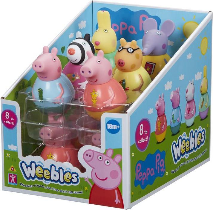 Actual product image Magni Peppa Pig Weebles Figures, Chunky Moulded Figures, First Toy, Preschool Imaginative Play