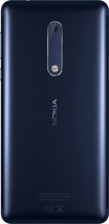 Immagine prodotto Nokia 5 (16 GB, Blu temperato, 5.20", Doppia SIM + SD, 13 Mpx, 4G)