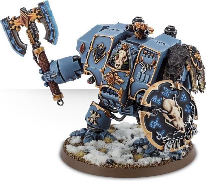 Produktbild Games Workshop Bjorn the Fell-Handed - Space Wolves Venerable Dreadnought - Murderfang (Kunststoff)