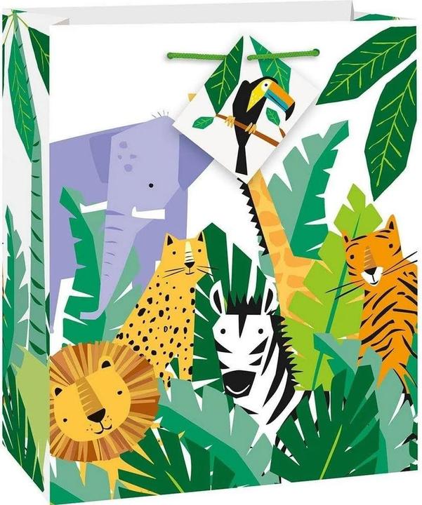 Actual product image Unique Party Safari Animals Gift Bag (Cellophane wrap, 1 x)