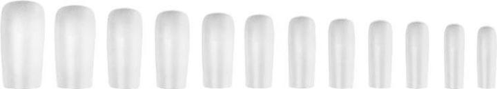 Actual product image JTI 120x artificial nails - square (Artificial nails, Transparent)