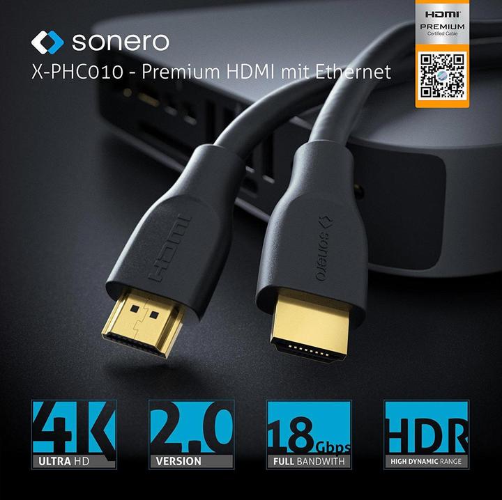Actual product image Sonero HDMI (Typ A) — HDMI (Typ A) (0.50 m, HDMI)