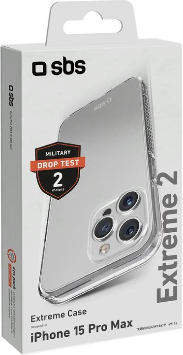 Produktbild SBS Extreme 2 Cover iPhone 15 Pro Max transp. (Apple iPhone 15 Pro Max)