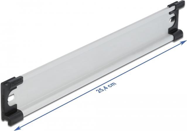 Image du produit Delock Rail oméga 35 x 7,5 mm, 10 en aluminium, trous pour fentes