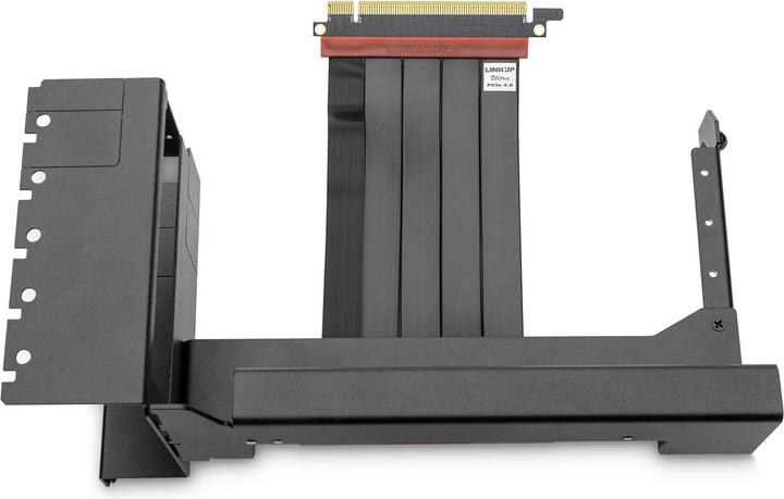 Actual product image EKWB EK-Loop Vertical Graphics Card Holder EVO, PCIe Riser Cable 4th Gen