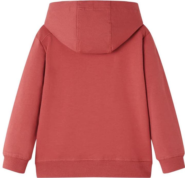 Actual product image VidaXL Children's hooded jumper dark red 128,Material: 95 (128)