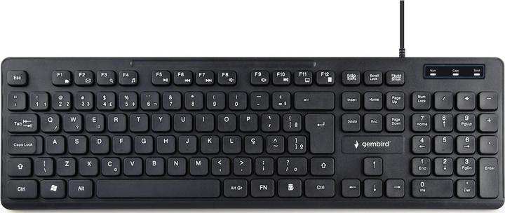 Produktbild Gembird Multimedia-Tastatur US-Layout schwarz (DE, Kabelgebunden)