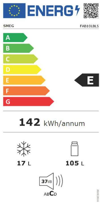 Energie-Label Smeg Retro Style FAB10LBL5 (121 l)