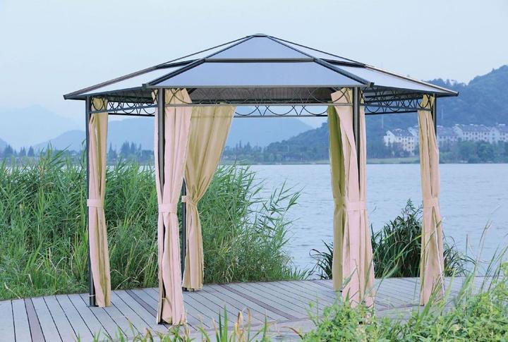 Image du produit Garden Pleasure Pavillon de jardin Salmon hexagonal (346 cm, 346 cm)