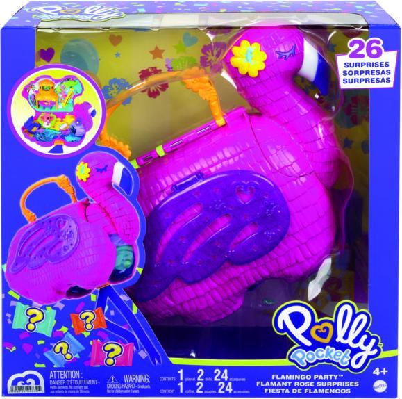 Produktbild Polly Pocket Flamingo-Party Spielset, inkl. 2 Figuren & Zubehör