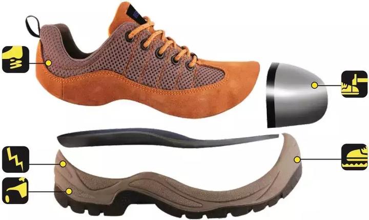 Actual product image Dedra safety shoes, suede with steel toe, size 46 (BH9P3-46) (S1, 46)
