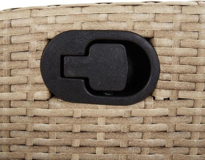 Produktbild VidaXL Gartenmöbel Essgruppe Gartengarnitur Sitzgruppe 5tlg. Beige Poly Rattan (80 cm)