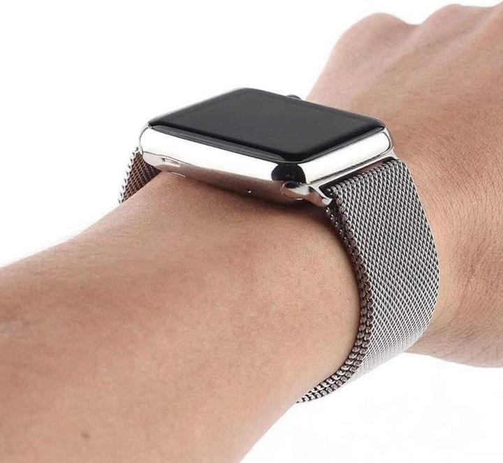Image du produit Hurtel Bracelet magnétique pour Watch 7/8/9 41mm Bracelet magnétique Bracelet rouge (Acier inoxydable)