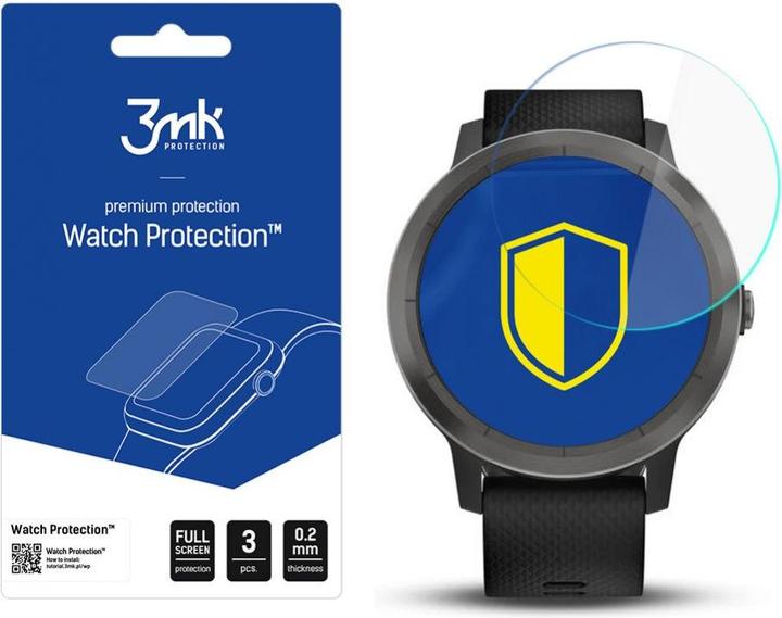 Actual product image 3MK Protective screen film Flexibleglass smartwatch Garmus Vivoactive 3