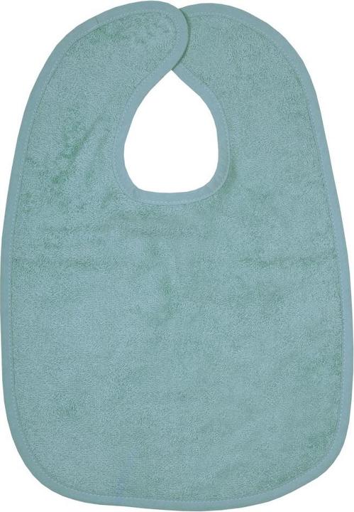 Bib giant velcro bib 30 x 45 cm - plain ice blue