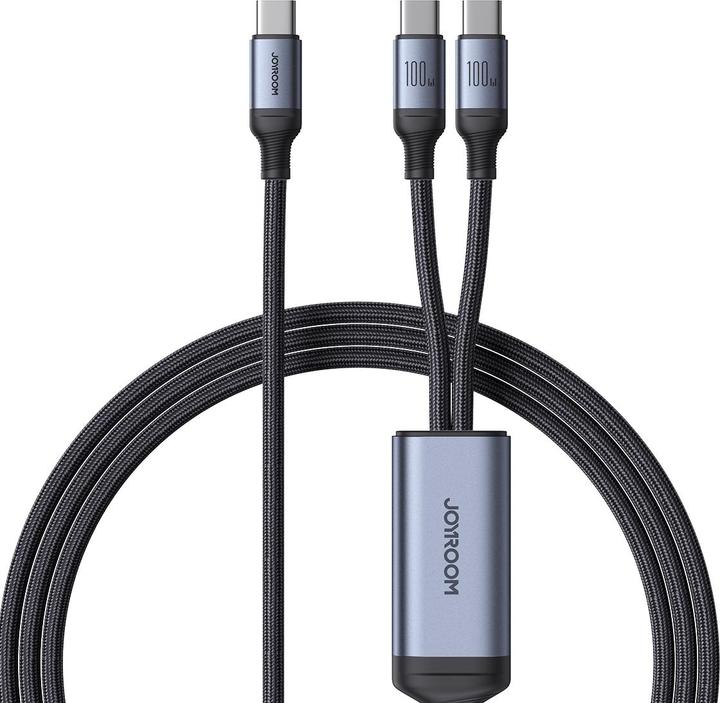 Actual product image Joyroom 2-in-1 charging cable (1.50 m, USB 2.0, 100 W)