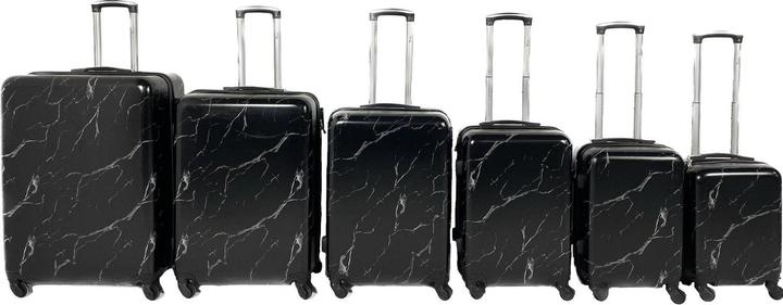 Image du produit Trolleymax Trolleymaxx Valise de voyage Marbre Noir Mat (50 l)