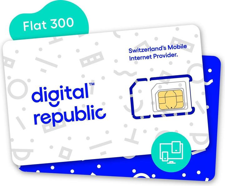 Immagine prodotto Digital Republic Carta SIM Internet illimitato per 365 giorni - Alta velocità (365 giorni illimitato 300 Mbit/s)