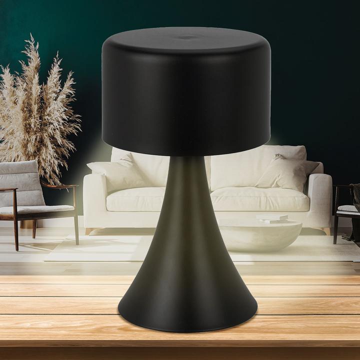 Produktbild Home&Styling Design LED-Tischlampe, schwarz, Batteriebetrieb, 12 x 21 cm