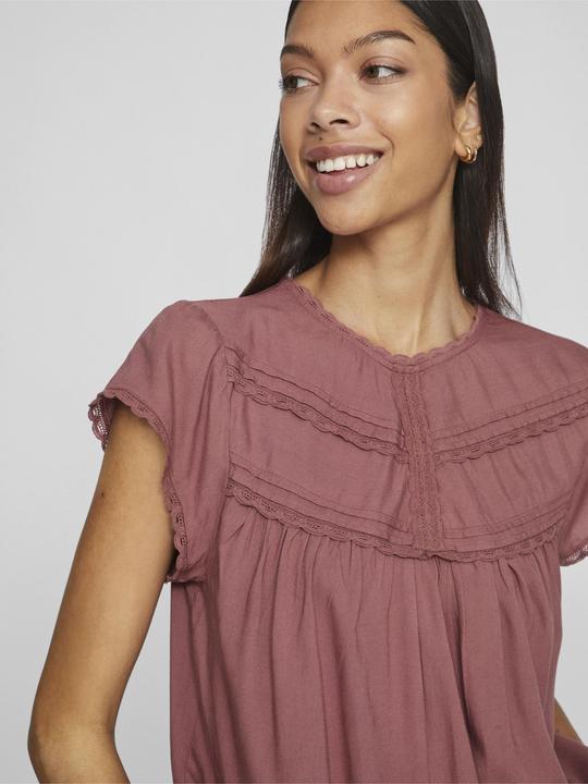 Actual product image Vila Detailed top with short sleeves (38)