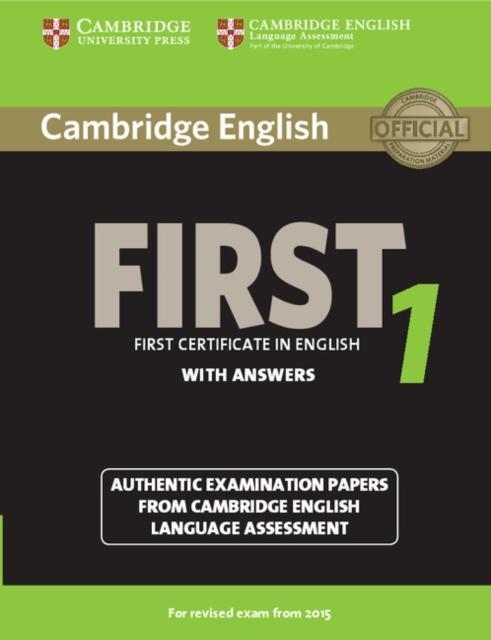 Image du produit Cambridge English First 1. Student's Book with Answers (Anglais, Cambridge ESOL, 2014)